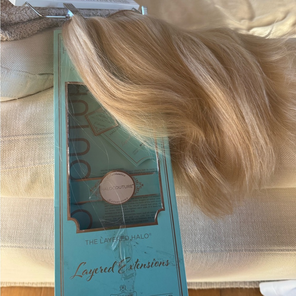 Blond Halo Couture 14” layered 116 Extensions for Natural Volume